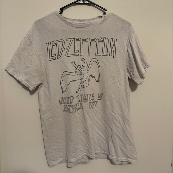 Brandy Melville Tops Brandy Melville Led Zeppelin Tshirt Poshmark